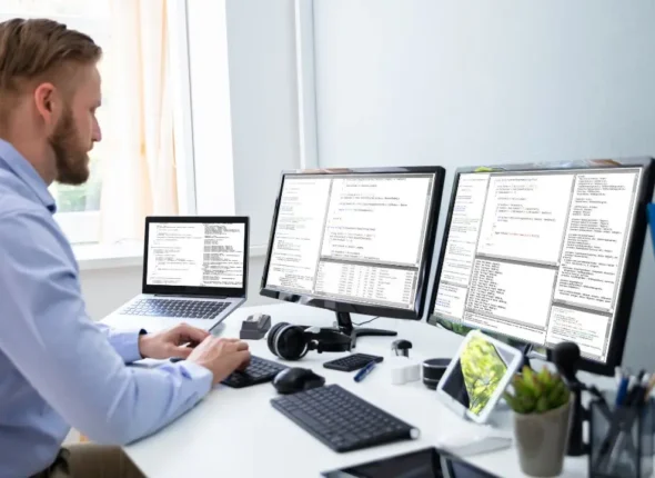 a software developer working in the Office